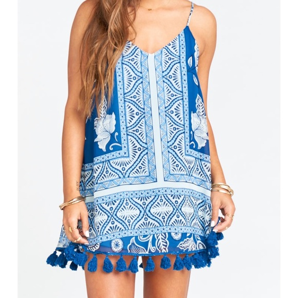 Show Me Your MuMu Dresses & Skirts - NWT Throw and Go Tassel Mini Dress